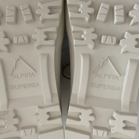 Superga Super 2644 Alpina Quilted Nylon Lace Up Boots Grey Fossil-F Sz 7.5-8.5W - Picture 10 of 16